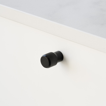 Knopp Brooklyn Ø20mm - Borstad Svart