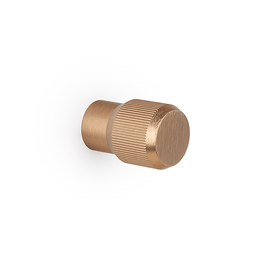 Knopp Brooklyn Ø20mm - Mörk Borstad Mässing