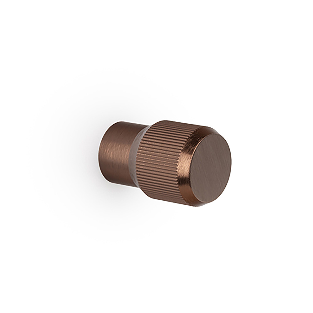 Knopp Brooklyn Ø20mm - Borstad Brons