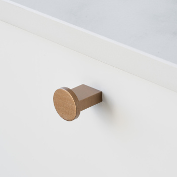 Knopp Nexx Ø25mm - Mörk Borstad Mässing