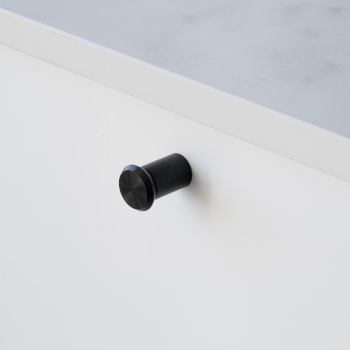Knopp Fase Ø23mm - Borstad Svart
