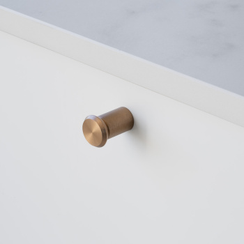 Knopp Fase Ø23mm - Mörk Borstad Mässing