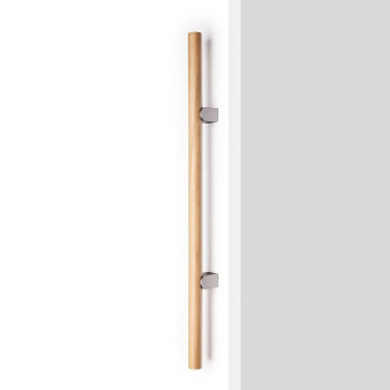 Handtag Kumo Wood - Ek/Rostfri Look