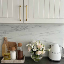 Handtag 1353 - 128mm - Polerad Obehandlad Mässing