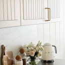 Handtag 1353 - 128mm - Polerad Obehandlad Mässing