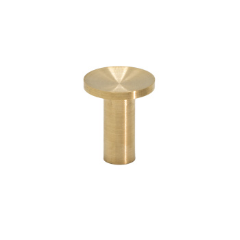 Knopp Sture - 18mm - Borstad Obehandlad Mässing
