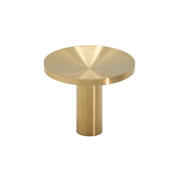 Knopp Sture - 28mm - Borstad Obehandlad Mässing