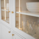 Knopp Sture - 28mm - Borstad Obehandlad Mässing