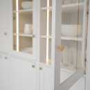 Knopp Sture - 28mm - Borstad Obehandlad Mässing