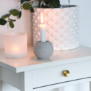 Knopp Sture - 28mm - Borstad Obehandlad Mässing