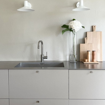 Knopp Lund - 25mm - Rostfritt Stål Finish