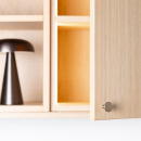 Knopp Lund - 25mm - Borstad Brons