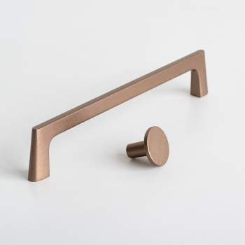 Knopp Lund - 25mm - Borstad Brons