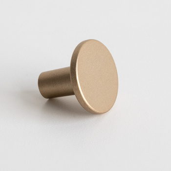 Knopp Lund - 25mm - Borstad Ljus Guld