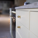 Knopp Solliden - Polerad Mässing