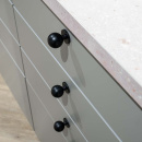 Knopp Solliden - Mattsvart