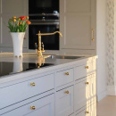 Knopp Solliden - Polerad Obehandlad Mässing