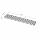 Ventilationsgaller - 598x125 - Aluminium