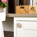 Knopp Como Big - Rostfritt Stål Finish