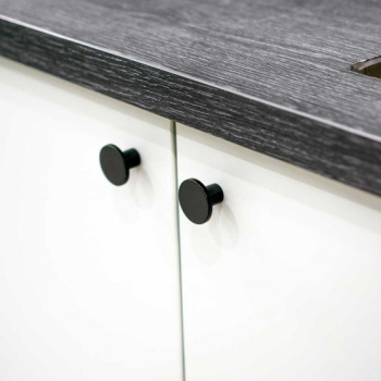 Knopp Como - Mattsvart