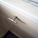 Knopp T-type - Rostfritt Stål Finish