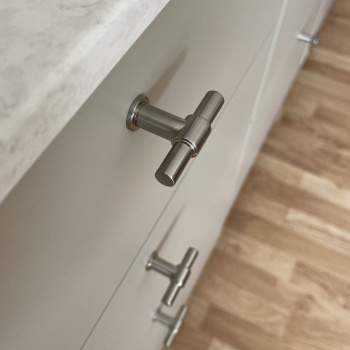 Knopp T-type - Rostfritt Stål Finish