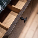 Knopp Uno - Mattsvart