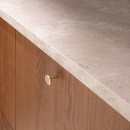 Knopp Spira - Polerad Mässing