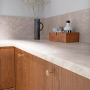 Knopp Spira - Polerad Mässing