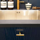 Knopp T Spira - Polerad Mässing