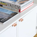 Profilhandtag Lip - 40mm - Polerad Koppar