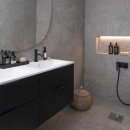 Profilhandtag Lip - Svart