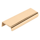 Profilhandtag Lip - 120mm - Polerad Obehandlad Mässing