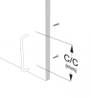 Profilhandtag Lip - 120mm - Polerad Obehandlad Mässing