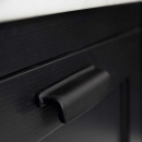 Handtag Art - 96mm - Gjutjärn Svart