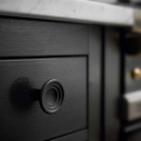 Knopp Fleur - Gjutjärn Svart