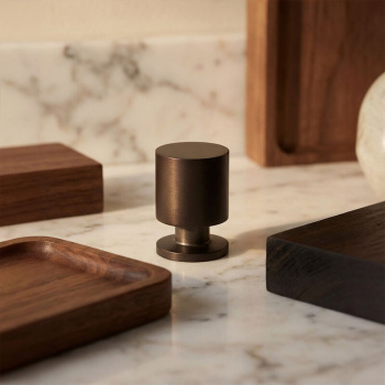 Knopp Solo - 21mm - Brunerad Mässing