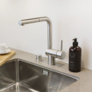 Köksblandare Venedig - Utdragbart Munstycke - Rostfritt Stål