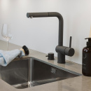 Köksblandare Venedig - Utdragbart Munstycke - Silgranit Klippgrå