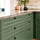 Knopp Manor Round - Antik Mässing