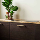 Handtag Rattan - 160mm - Borstad Mässing