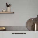 Handtag Bond - Mörkbetsad Ek/Borstad Mässing