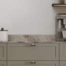 Knopp T Bond - Mörkbestad Ek/Borstad Mässing