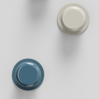 Knopp Colette - 50mm - Glossy Slate Blue
