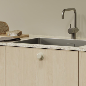 Knopp Colette - 50mm - Glossy Dusty Creme