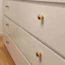 Knopp 7638 - Polerad Mässing