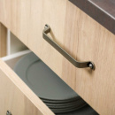 Handtag Button - 160mm - Antik Mässing