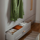 Knopp T Arpa - Borstad Mässing