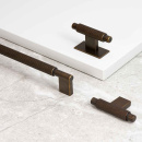 Knopp T Arpa - Antik Mässing