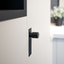 Knopp Arpa/Bricka - Borstad Svart